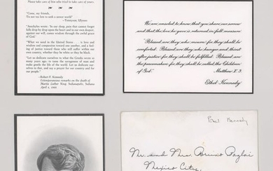 Robert Kennedy Memorial Cards to Merle Oberon