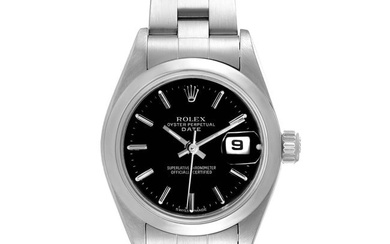 Rolex Date Black Dial Oyster