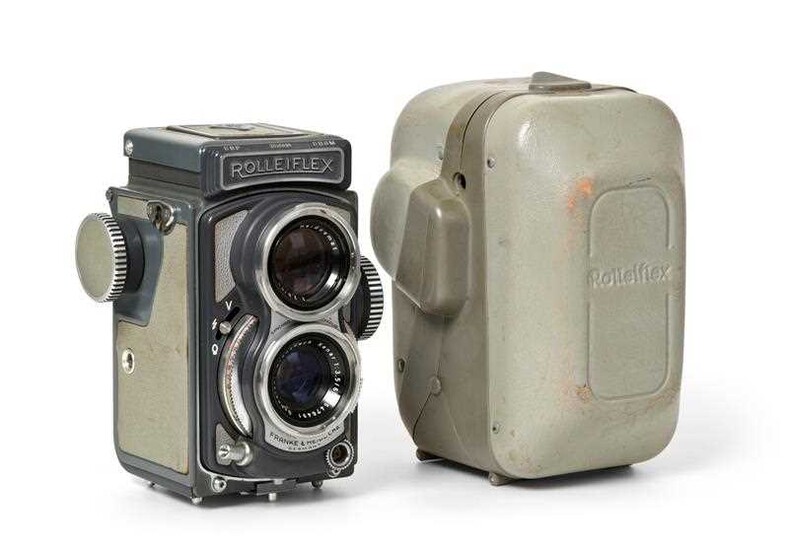 Rolleiflex Baby Grey Camera no.2025698 with Schneider-Kreuznach Xenar f3.5...