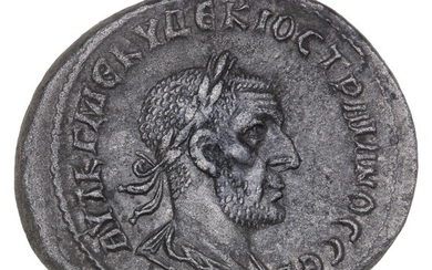 Roman Empire, Trajan Decius, 249–251, Tetradrachm, Seleucis & Pieria, Antiochia, 11.44 g,...