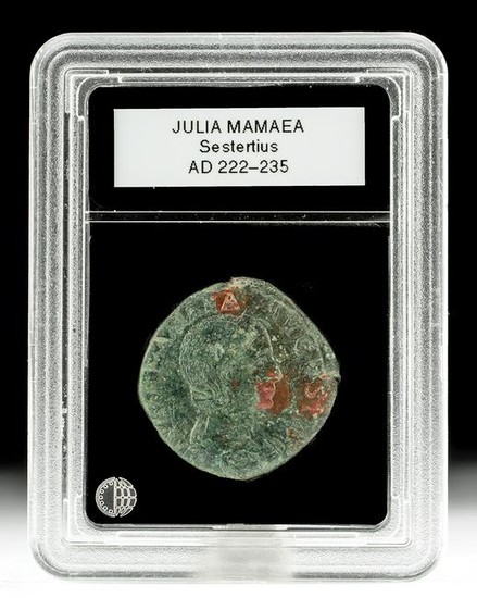 Roman Julia Mamaea Bronze Sesterius