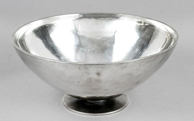 Round bowl, Denmark, mark after 1945, master mark Georg Jensen, Copenhagen, designer mark Harald