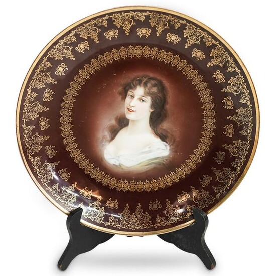 Royal Vienna "Amicitia" Porcelain Cabinet Plate