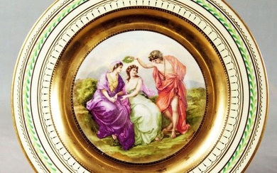 Royal Vienna Plate Titled "Decoration"