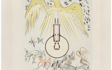 Salvador Dali (1904-1989), L'ampoule incandescence, from Hommage a Leonardo da Vinci (1975)