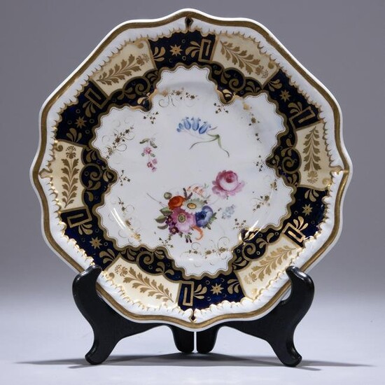 Samuel Alcock Porcelain Georgian Plate ca. 1820