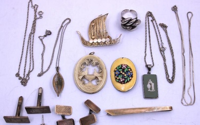 Selection of Silver Jewellery. To include a L.B Denmark Sterling...