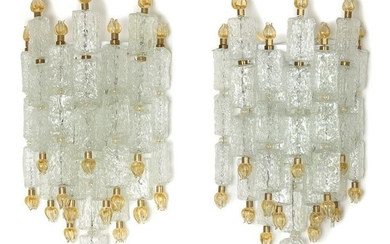 Set of 2 Appliques by Barovier and Toso