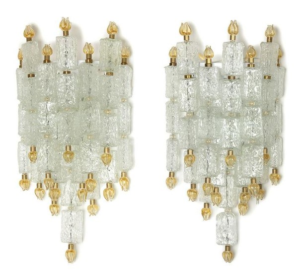Set of 2 Appliques by Barovier and Toso