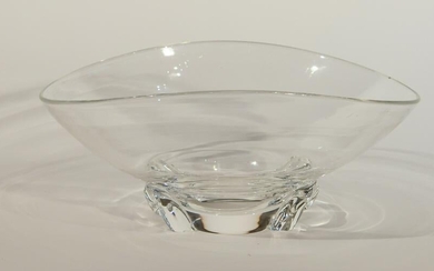 Signed Blown Glass Mid Century Modern Bowl