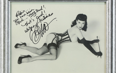 Signed photograph of Dita, signed Robin