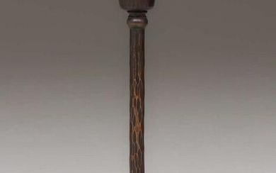 Single Roycroft Hammered Copper Candlestick