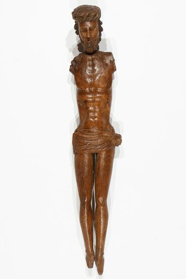 Spanish Gothic Style Christ Figure, 17th C.