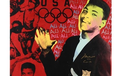 Steve Kaufman (American, 1960-2010), Muhammad Ali / Cassius Clay