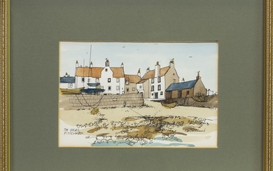 THE GYLES, PITTENWEEM, A WATERCOLOUR BY KEN