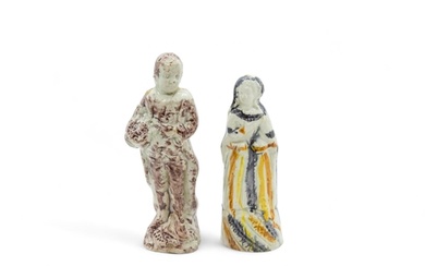 TWO EARLY STAFFORDSHIRE FIGURES Late 18th/ early 19th centur...