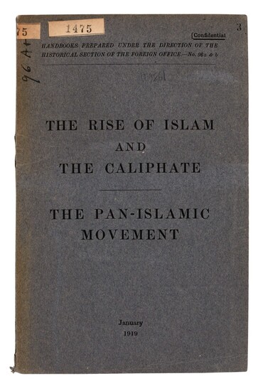 The Rise of Islam. London, 1919, 8vo, original wrappers