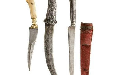 Three Indo-Persian knives, 20th century