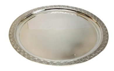 Tiffany Sterling Silver Hand Chased Centerpiece Tray
