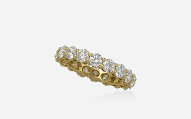 Tiffany & Co. Diamond and gold eternity band ring