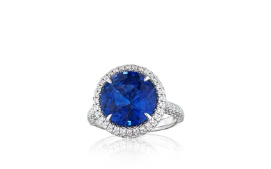 Tiffany & Co., Sapphire and Diamond Ring