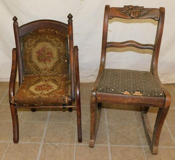 Two Antique Child Chairs
