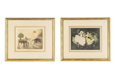 Two Decorative Framed Prints Framed dimensions 18 x 21