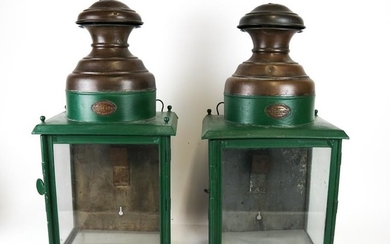 Two French Luchaire & Fils Lanterns