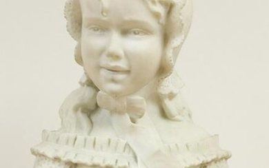 Unsigned Marble Bust Sculpture