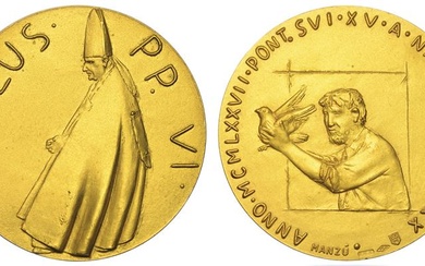 VATICANO. PAOLO VI, 1963-1978. Medaglia in oro 1977/A. XV.