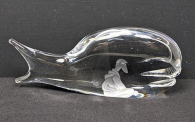 VICKE LINDSTRAND KOSTA BODA Attributed Crystal Sculptur