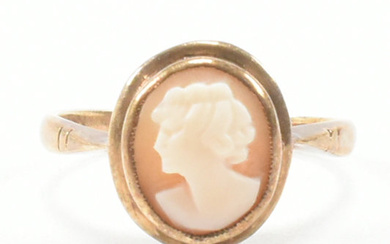 VINTAGE 9CT GOLD CAMEO RING