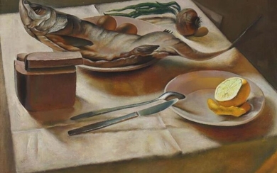 VLADIMIR BURDIN (born in 1960) 'Still life with bread...