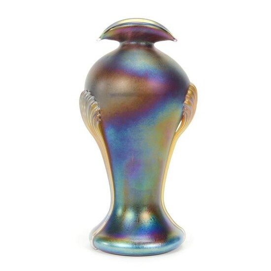 Vase, Contemporary Art Glass, Signed Muller