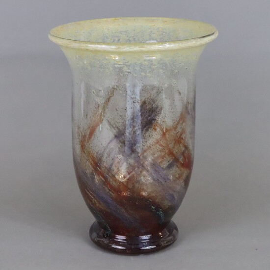 Vase Ikora - WMF, Geislingen, forme E691/5027 vers 1936, technique décorative de Karl Wiedmann, verre...