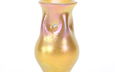 Vase, Unmarked Loetz Style Art Glass