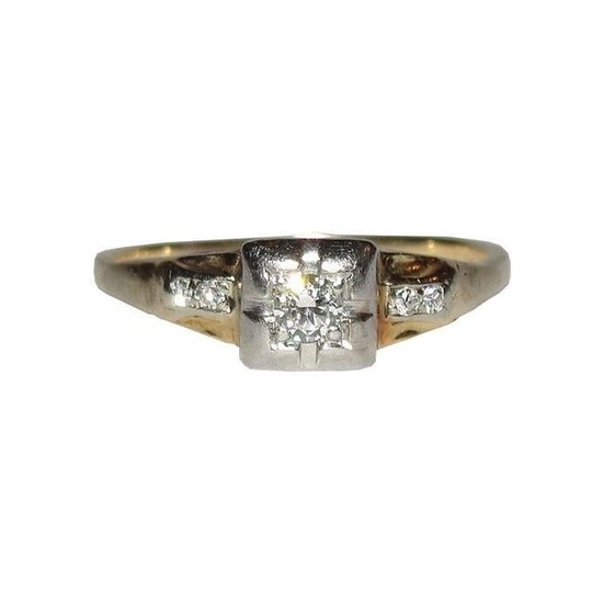 Victorian Old Brilliant Cut Diamond Ring