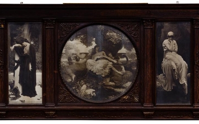 Victorian Triptych Mantel Decoration