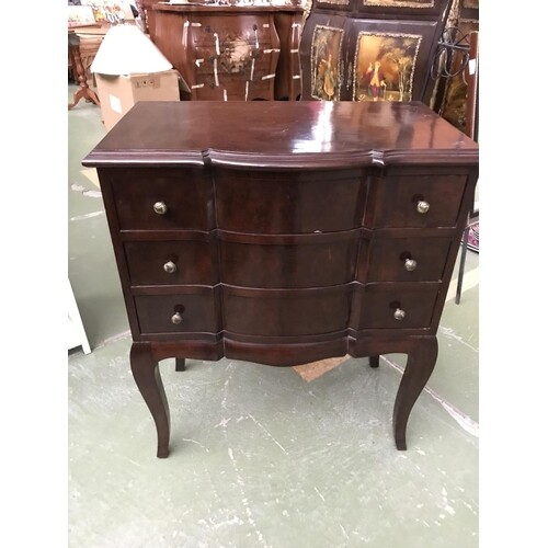 Vintage Mahogany Chest of 3 Drawers/Side Table (65 W. x 37 D...