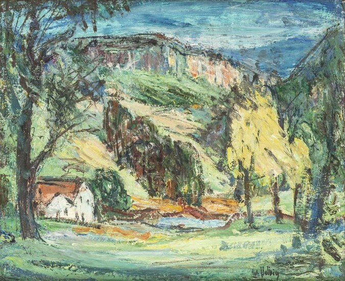Walter HELBIG (1878-1968) "Paysage du Jura"