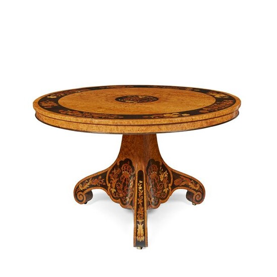Y KING LOUIS-PHILIPPE'S AMBOYNA, WALNUT, IVORY AND