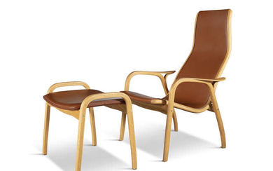 YNGVE EKSTROM (1913-1988) A lamino chair and foot...