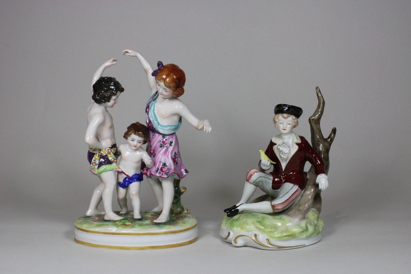 Zwei Porzellanfiguren,Unterweissbach und Seedorf