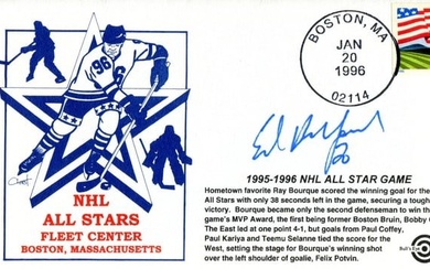 ed belfour autographed 1st day cover