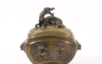 iGavel Auctions: Japanese Bronze Covered Censer, Ca. 1900 fr3shLM FR3SHLM