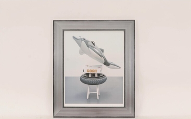 naar Jeff Koons - offset litho - Inflatable dolphin