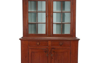Federal step-back cupboard Possibly New Jersey, circa 1800 With...