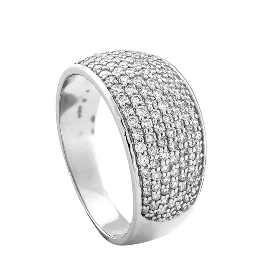 0.82 tcw Diamond Ring - 14 kt. White gold - Ring - 0.82 ct Diamond - No Reserve Price