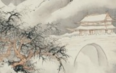 SNOWSCAPE OF THE GUAN MOUNTAIN, Wu Hufan 1894-1968
