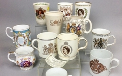Twelve British Royal Commemorative Porcelain Cups. Estimate $20-200